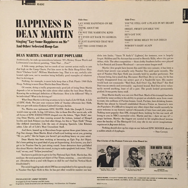 Happiness Is Dean Martin - secondary