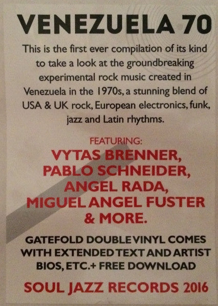 Venezuela 70 (Cosmic Visions Of A Latin American Earth: Venezuelan Experimental Rock In The 1970's) - secondary