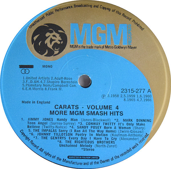 More MGM Smash Hits - secondary