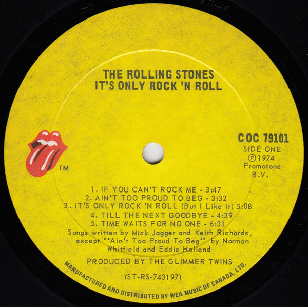 It's Only Rock 'N Roll - secondary