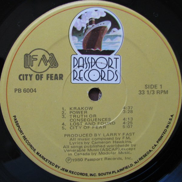 City Of Fear - secondary