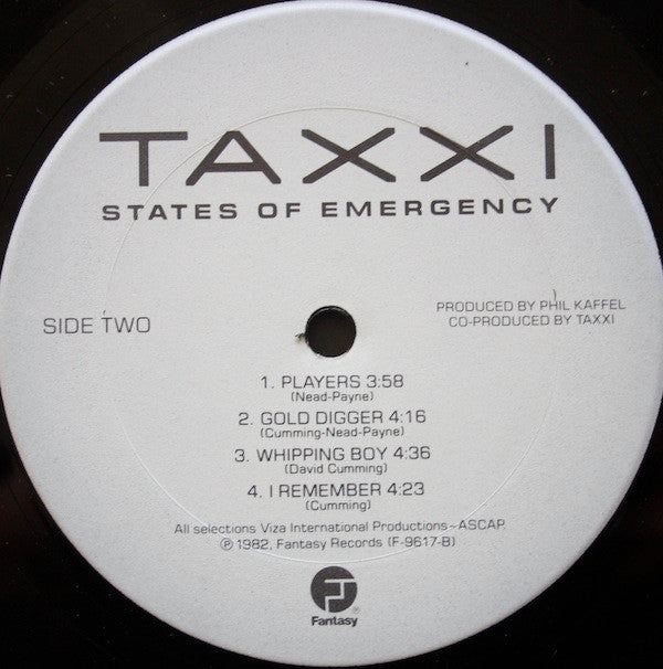 Taxxi - States Of Emergency