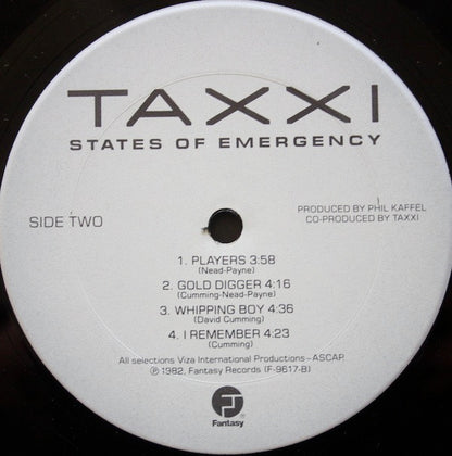 Taxxi - States Of Emergency