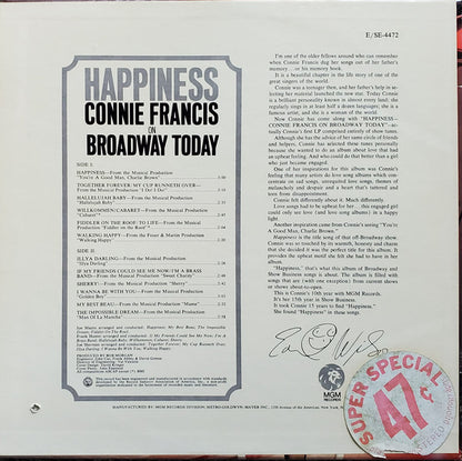 Connie Francis - Happiness - From The Hit Show "You're A Good Man, Charlie Brown"