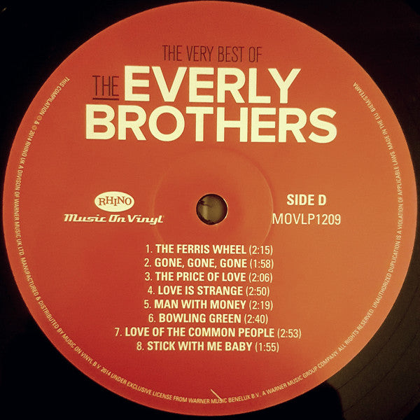 The Very Best Of The Everly Brothers - secondary