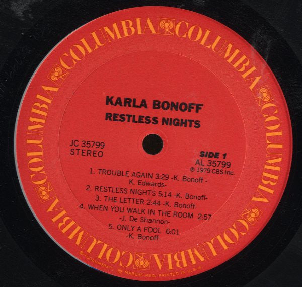 Karla Bonoff - Restless Nights