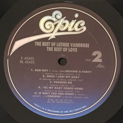 The Best Of Luther Vandross - The Best Of Love - secondary