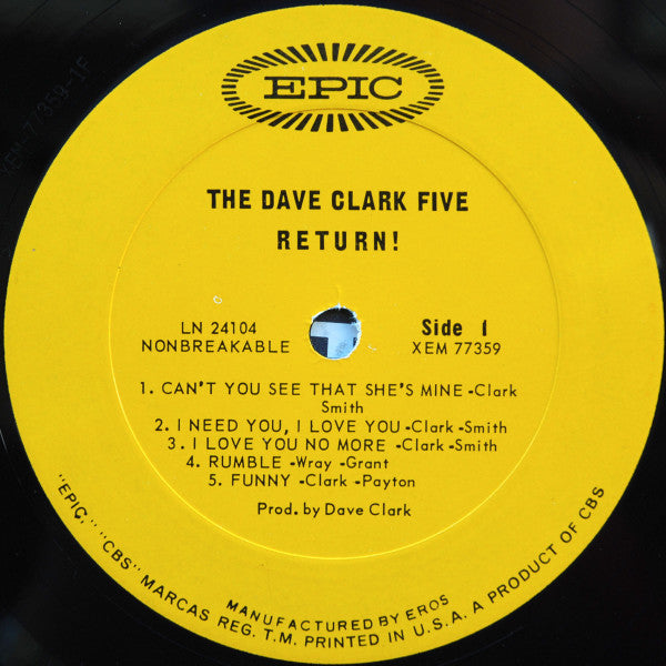 The Dave Clark Five Return! - secondary