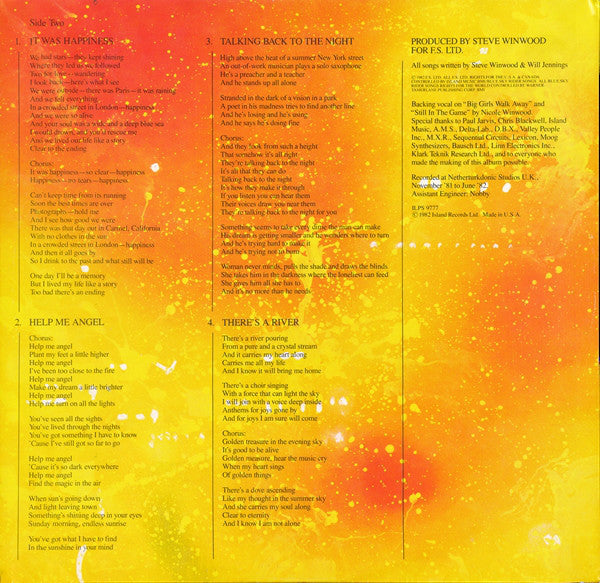 Talking Back To The Night - secondary