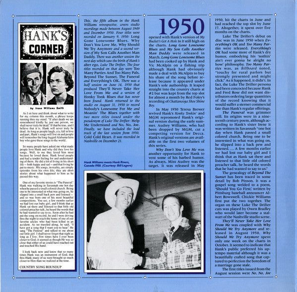 Long Gone Lonesome Blues : August 1949 - December 1950 - secondary