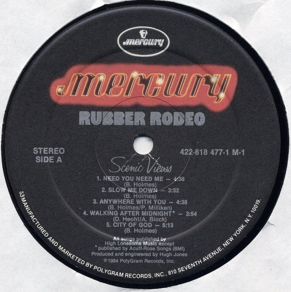 Rubber Rodeo - Scenic Views