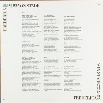 Frederica von Stade - Song Recital