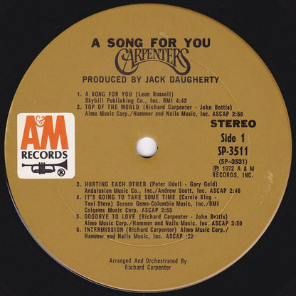Carpenters - A Song For You