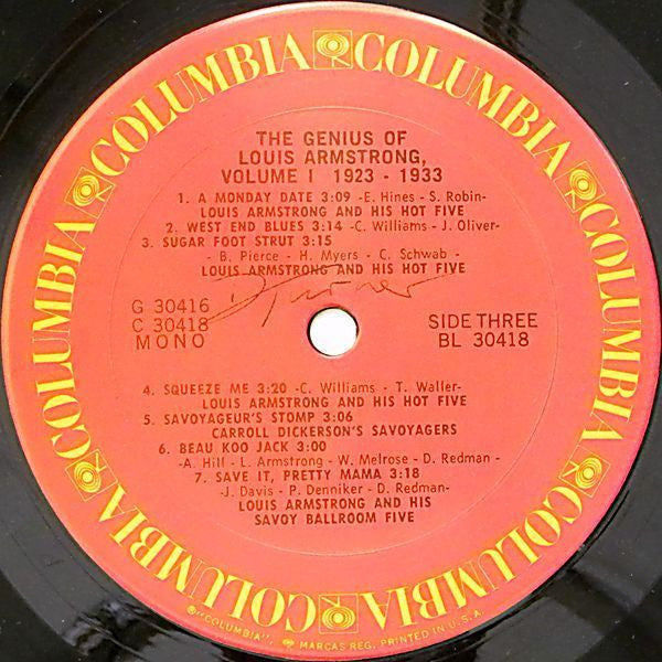 The Genius Of Louis Armstrong Volume 1: 1923-1933 - secondary