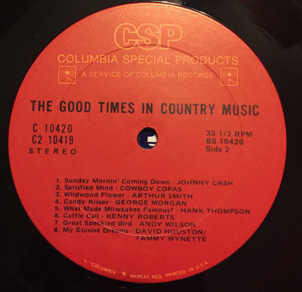 Various - The Good Times In Country Music