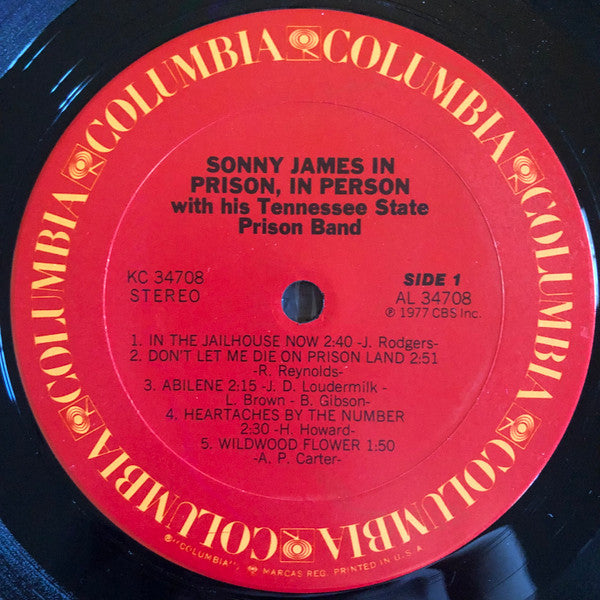 Sonny James In Prison, In Person - secondary