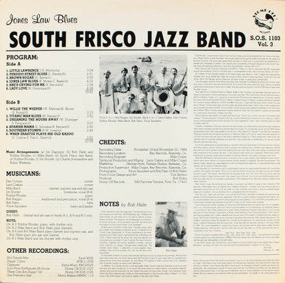 South Frisco Jazz Band, Bob Helm - Jones Law Blues