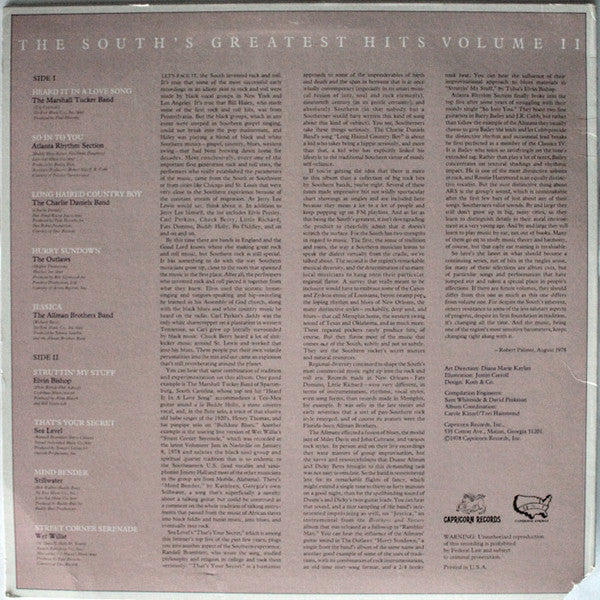 The South's Greatest Hits Volume II - secondary
