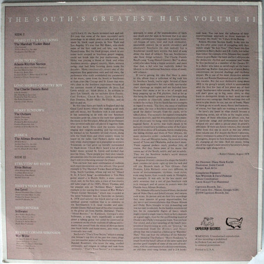 The South's Greatest Hits Volume II - secondary