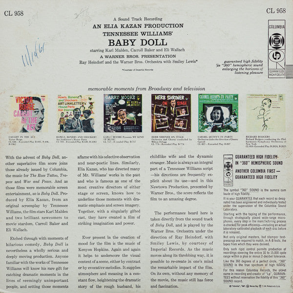 Ray Heindorf, The Warner Bros. Studio Orchestra, Smiley Lewis - Baby Doll