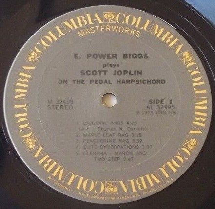 E. Power Biggs Plays Scott Joplin On The Pedal Harpsichord - secondary