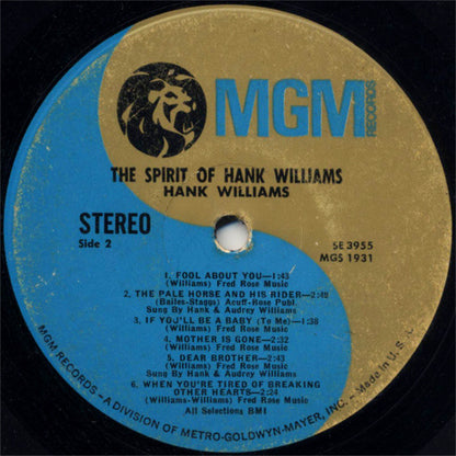 The Spirit Of Hank Williams - secondary