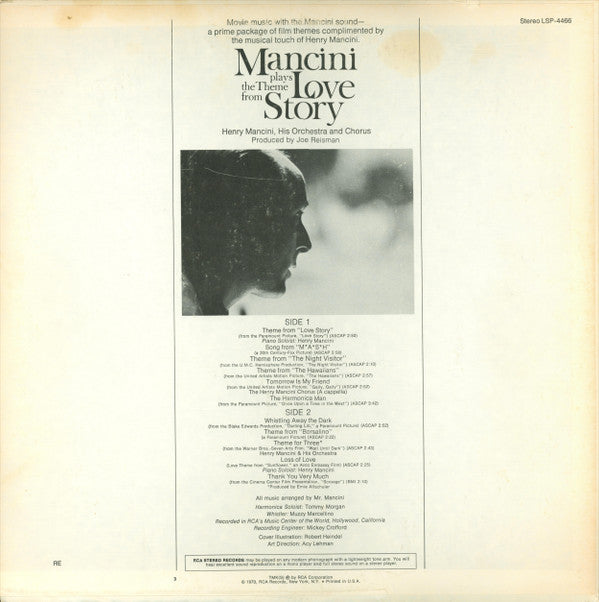 Henry Mancini - Mancini Plays The Theme From "Love Story"
