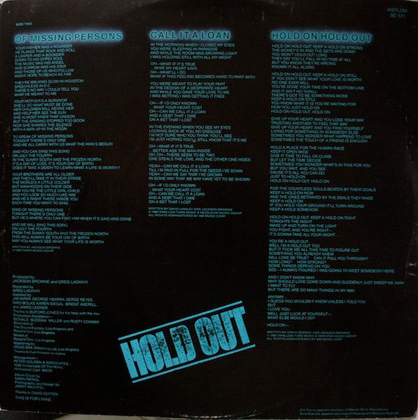 Hold Out - secondary