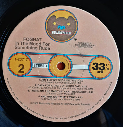 Foghat - In The Mood For Something Rude