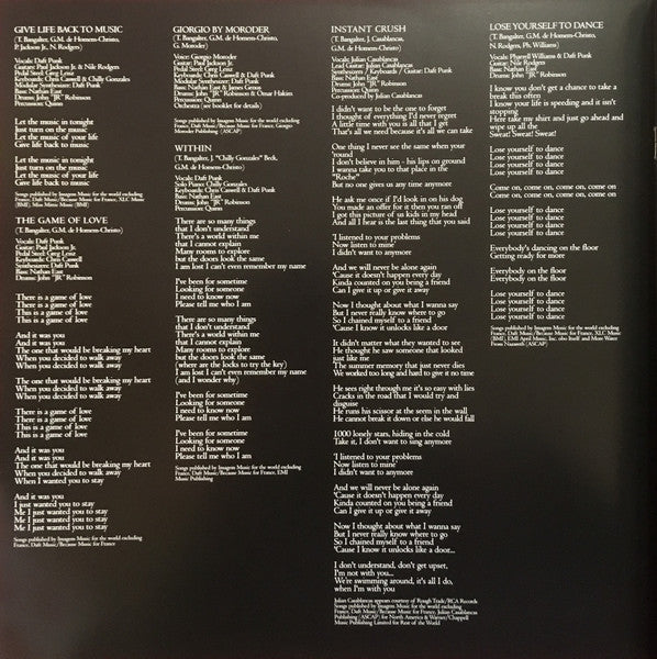 Random Access Memories - secondary