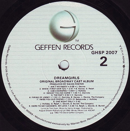 "Dreamgirls" Original Broadway Cast - Dreamgirls - Original Broadway Cast Album