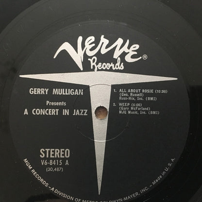 Gerry Mulligan & The Concert Jazz Band - Gerry Mulligan Presents A Concert In Jazz