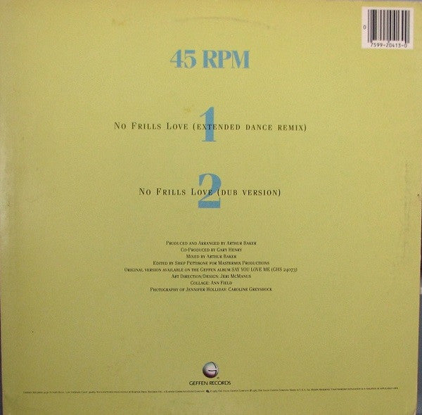 No Frills Love - secondary