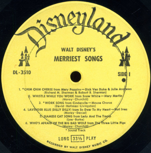 Walt Disney's Merriest Songs - secondary