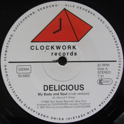 12" Single: Delicious - My Body And Soul