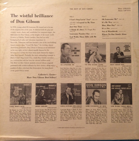 The Best Of Don Gibson - secondary