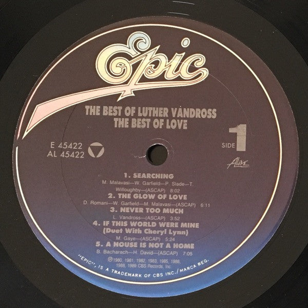 The Best Of Luther Vandross - The Best Of Love - secondary