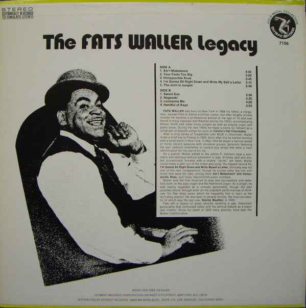 Fats Waller - The Fats Waller Legacy