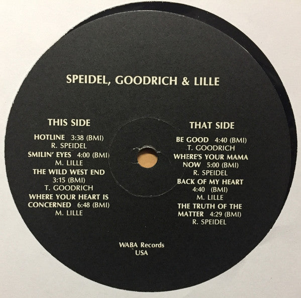 Speidel, Goodrich & Lille - Just For Kicks