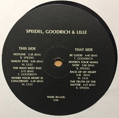 Speidel, Goodrich & Lille - Just For Kicks
