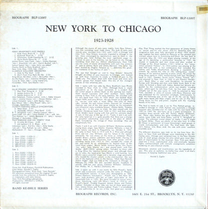 New York To Chicago 1923-28 - secondary