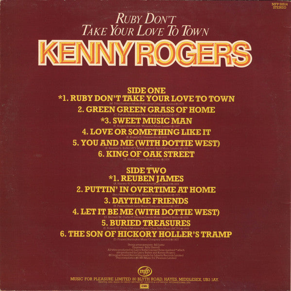 Kenny Rogers - Ruby Don't Take Your Love To Town