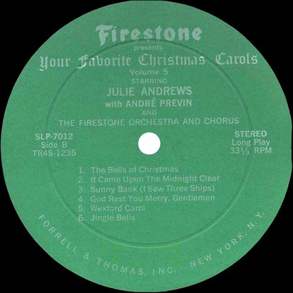 Julie Andrews, André Previn, The Firestone Orchestra And Chorus - Your Favorite Christmas Carols Volume 5