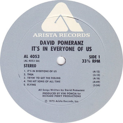 David Pomeranz - It's In Everyone Of Us