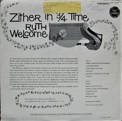 Ruth Welcome - Zither In 3/4 Time