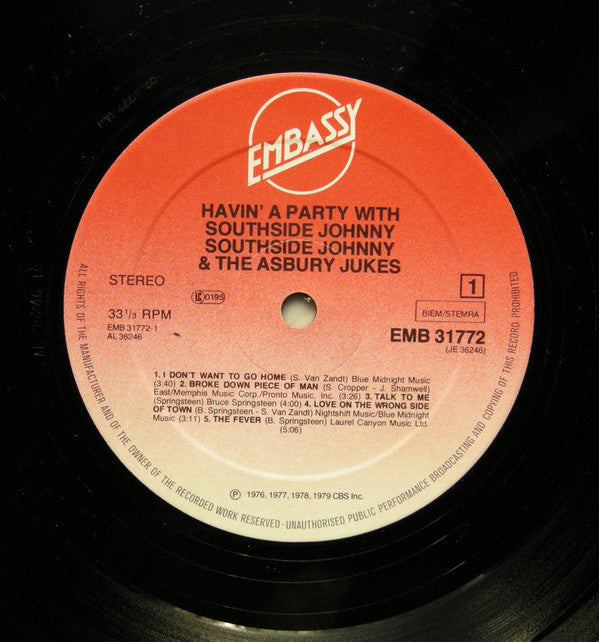 Southside Johnny & The Asbury Jukes - Havin' A Party With Southside Johnny