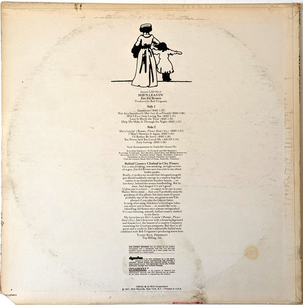 Jim Ed Brown - She's Leavin'