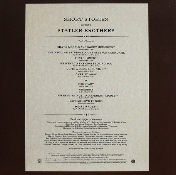 Short Stories - secondary