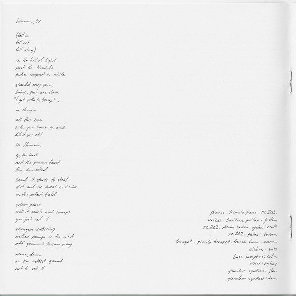 Bon Iver, Bon Iver - secondary