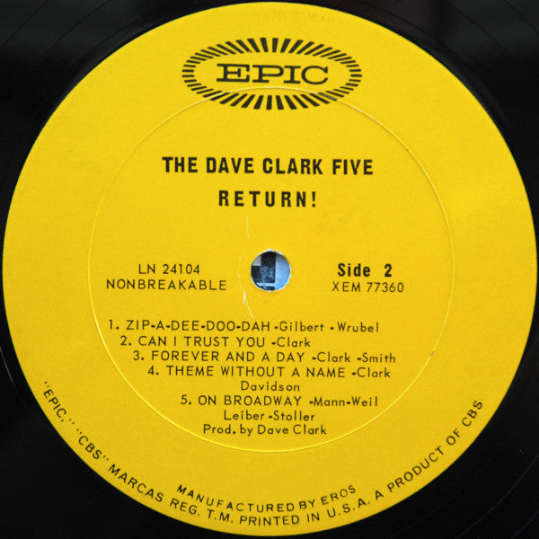 The Dave Clark Five Return! - secondary